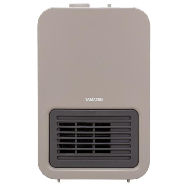 山善 ミニセラミックヒーター EDMF-SE061(C) ベージュ【数量限定・未開封店頭在庫】・温度調節機能搭載・静音仕様・コンパクトサイズ