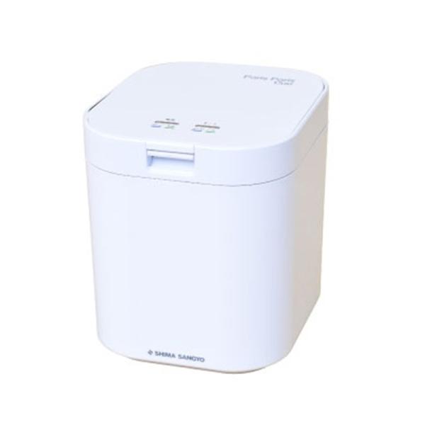 シマ 家庭用生ごみ処理機 PPC-11-WH ホワイト・ごみ出しを楽に！5分の1まで軽くなる。ごみ出しの回数が月2回に。・深夜に使える静音性・分別不要！何を入れても大丈夫