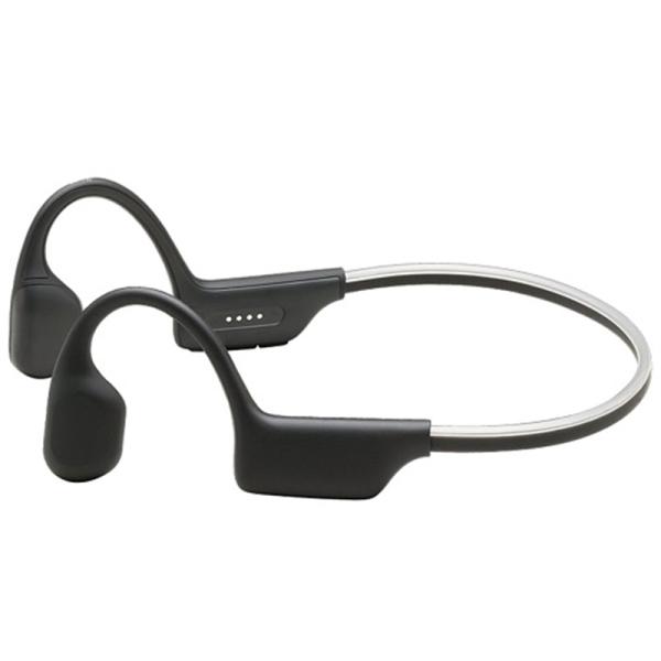 たのしいかいしゃ 骨伝導イヤホン TA-SR1 IBK インディアンブラック・Bluetooth機能付き・夜間でも安心な”光る"イルミネーションネックバンド・お風呂でも使える”IPX8”防水など、便利な機能満載