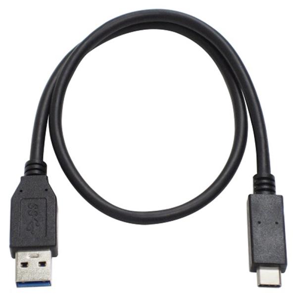 Ainex（アイネックス） ＵＳＢ３．１　Ｔｙｐｅ−Ｃケーブル　Ａ　−　Ｃ　０．５ｍ U32AC-MM05 ブラック・USB Type-C搭載のスマートフォンや周辺機器をType-A搭載のパソコンに接続・10Gbps対応