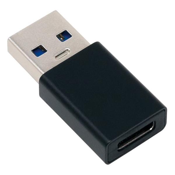 Ainex（アイネックス） ＵＳＢ３．１Ｇｅｎ２変換アダプタ　Ａオス　−　Ｃメス U32AC-MFAD ブラック・USB 3.1 Gen 2対応・10Gbps対応・Type-C (USB-C) ケーブルをType-A搭載のパソコンに接続