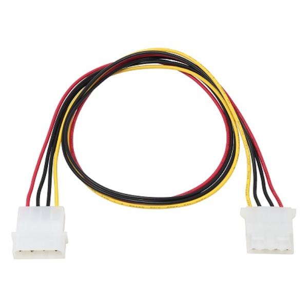 Ainex（アイネックス） 電源延長ケーブル 50cm WA-048C お取寄せの場合の納期目安：3月中旬以降（1/23現在）・電源ユニットのペリフェラル電源コネクタ (大4ピン) を延長