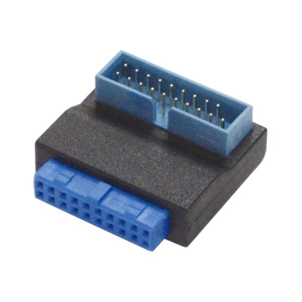 Ainex（アイネックス） ケース用USB3.0アダプタ L型 USB-018A ・マザーボード用USB 3.0コネクタのL型延長アダプタ・狭所での配線に便利なL型タイプ