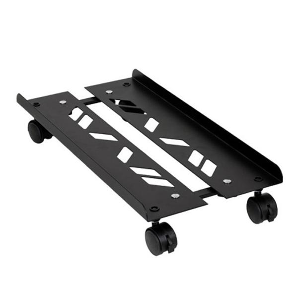 Ainex（アイネックス） CPUスタンド キャスター付 PSD-01 ブラック・金属製・キャスターで簡単移動・幅の調節が可能でほとんどのデスクトップパソコンに対応します。