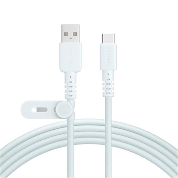 MOTTERU（モッテル） 編み込みやわらかケーブル USB-A to USB-C 2m MOT-AMIAC200Z-GB