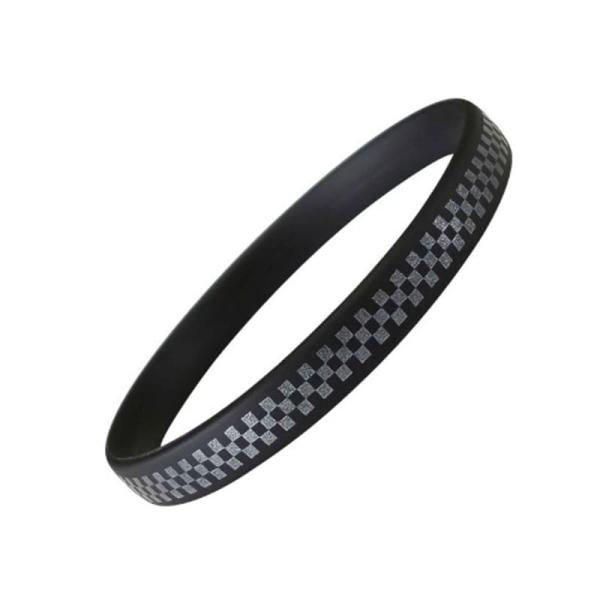 オルアージュ スパークノンＸ静電気除去リング 520070 市松模様　ブラックＸパール・静電気防止機能性アクセサリー【Ｌサイズ】・ビリッという不快感から身体を守る・お手入れ簡単