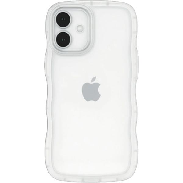 ＣＯＣＯｃａｓｅ iPhone 16用　クリアなくねくねケース 1818-16-CLEAR
