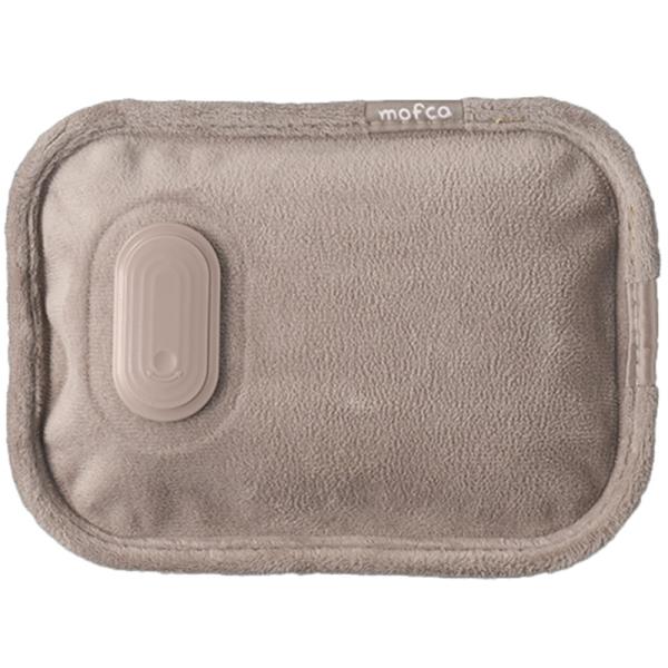 クワッズ 蓄熱式ミニ湯たんぽ mofca mini（モフカミニ） QS551GB グレージュ・カバーなしですぐに使える！なめらか素材のミニ湯たんぽ・面倒なお湯の交換が不要な蓄熱式・持ち運びできるコードレスタイプ