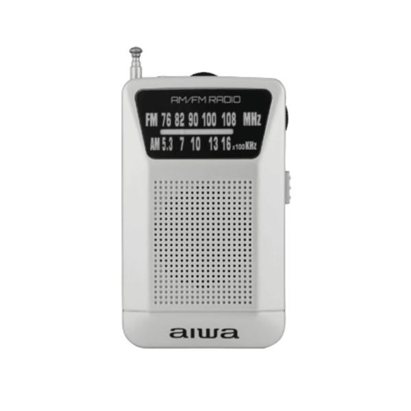 aiwa（アイワ） ポータブルポケットラジオ GAA4-PPR0001(SV) シルバー<b><u>※電池別売（アルカリ）単４×２本</u></b>・乾電池式で計量コンパクト・アナログダイヤル...