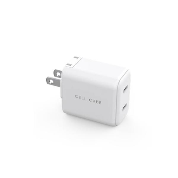 FUNMAXJAPAN 2-Port Type-C Fast Charger GaN(PD45W) CCAC12-WH