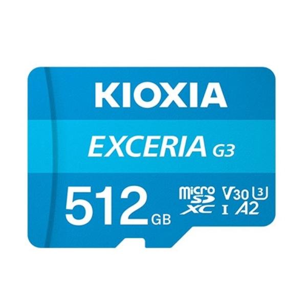 KIOXIA（キオクシア） EXCERIA G3 microSDXC UHS-I メモリカード KMU-C512G 容量：512GBお取寄せの場合の納期目安：2月下旬以降（1/30現在）・4K以上の高画質動画撮影、アクションカメラ、スマート...