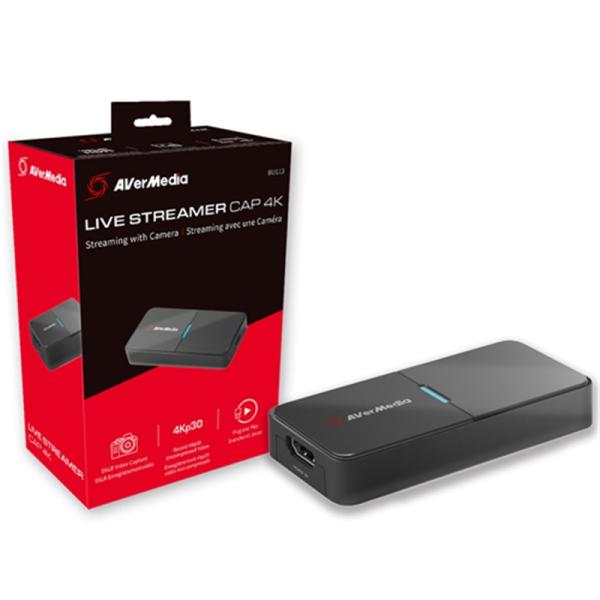 [Release date: April 19, 2024]Avermedia Live Streamer CAP 4K BU113 BU113 ブラック・4k対応 小型キャプチャーボックス・USBバスパワー動作・プラグアンドプレイ対応