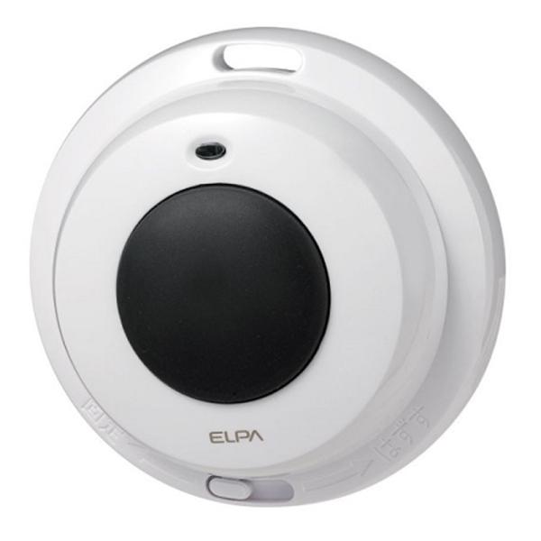 ELPA ワイヤレスチャイム　防水押しボタン送信器 EWS-P32 <b><u>※電池別売（アルカリ）単４×２本</u></b>・配線が不要なワイヤレスタイプなので設置が簡単！・送信器1台に対...