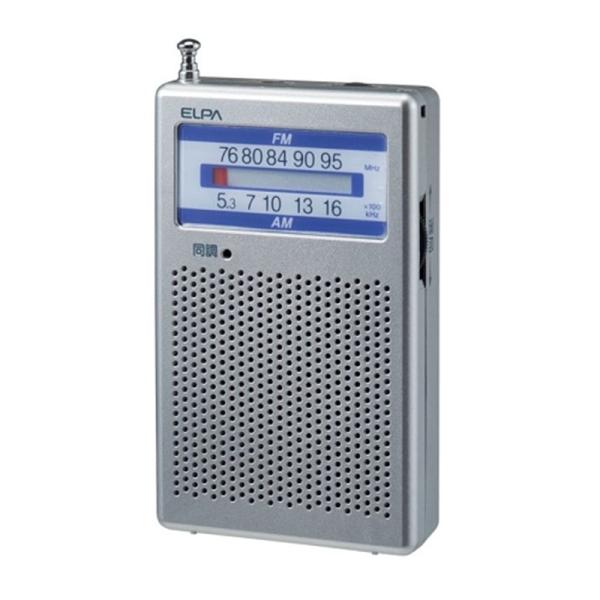 【中古】「非常に良い」エルパ (ELPA) AM/FMポケットラジオ 防災 携帯ラジオ ER-P60F ELPA（エルパ） AM／FMポケットラジオ ER-P60F : ケーズデンキ