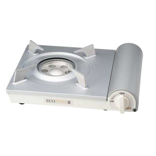 岩谷産業 カセットフー エコプレミアムIII カセットこんろ CB-EPR-3 シルバー・土鍋10号が使える・熱効率のよい内炎式バーナー採用・無駄なくガスを消費するヒートパネル方式