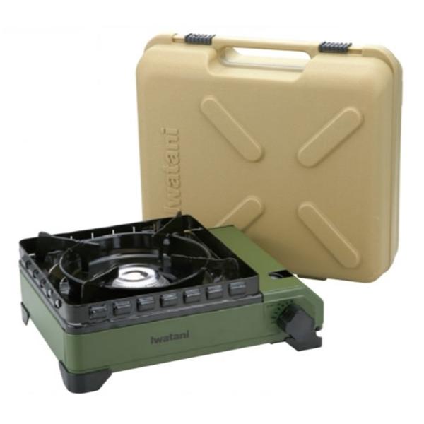 岩谷産業 カセットフー タフまる CB-ODX-1-OL オリーブ・風に強い「ダブル風防ユニット」搭載・炎が消えにくい多孔式バーナー・耐荷重20kg・ダッチオーブンOK