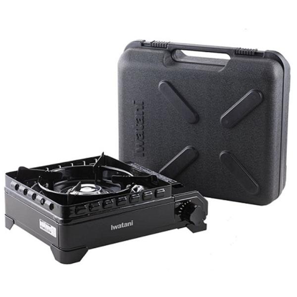 岩谷産業 カセットフー タフまる CB-ODX-1-BK ブラック・風に強い「ダブル風防ユニット」搭載・炎が消えにくい多孔式バーナー・耐荷重20kg・ダッチオーブンOK