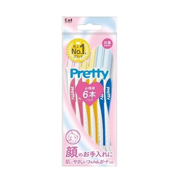 貝印 プリティー フェイスL 6本入 GA0084