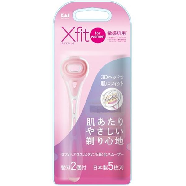 貝印 Xfit (クロスフィット) for women　敏感肌用 替刃２個付 GA0094