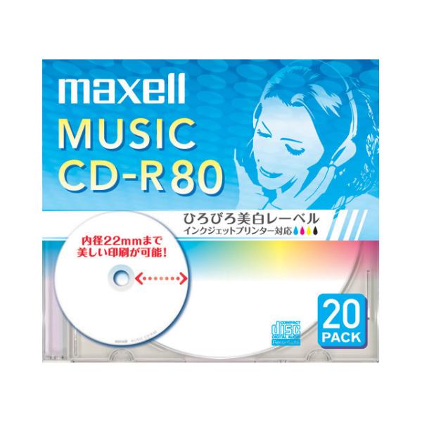 [Release date: March 10, 2009]maxell（マクセル） 音楽用ＣＤ−Ｒ CDRA80WP.20S