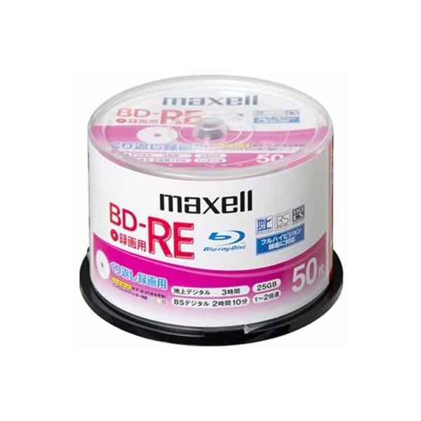 maxell（マクセル） 録画用ＢＤ−ＲＥ BE25VPLWPA50SPKS