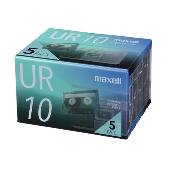 maxell（マクセル） カセットテープ UR-10N 5P ・純正品・カセットテープ「UR」 シリーズ・録音時間10分タイプ(5本パック）