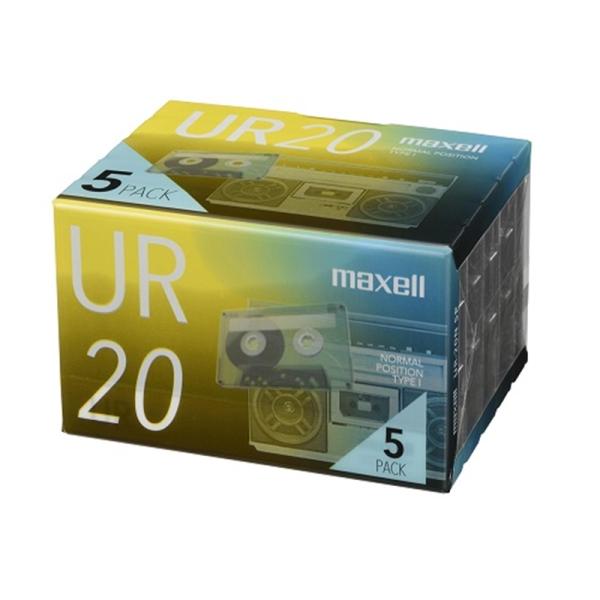 maxell（マクセル） カセットテープ UR-20N 5P ・純正品・カセットテープ「UR」 シリーズ・録音時間20分タイプ(5本パック）