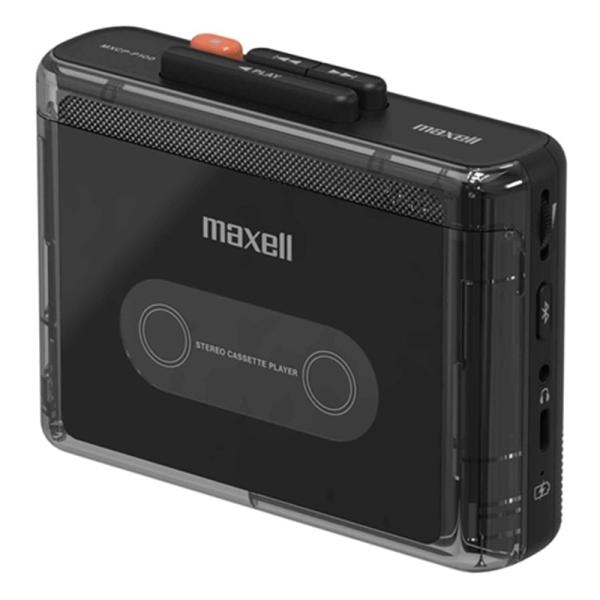 マクセル Bluetooth送信対応 ワイヤレスポータブルカセットプレーヤー(ブラック) maxell MXCP-P100BK 返品種別A