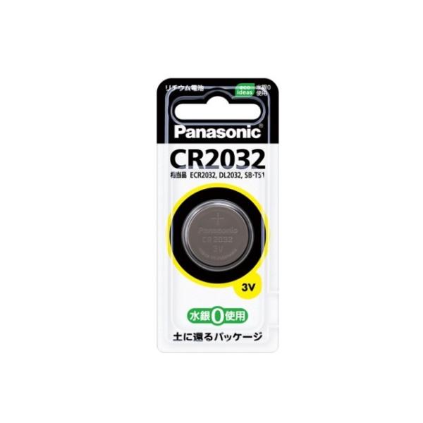 パナソニック リチウムコイン電池×1個 Panasonic CR2032 CR2032P 返品種別A