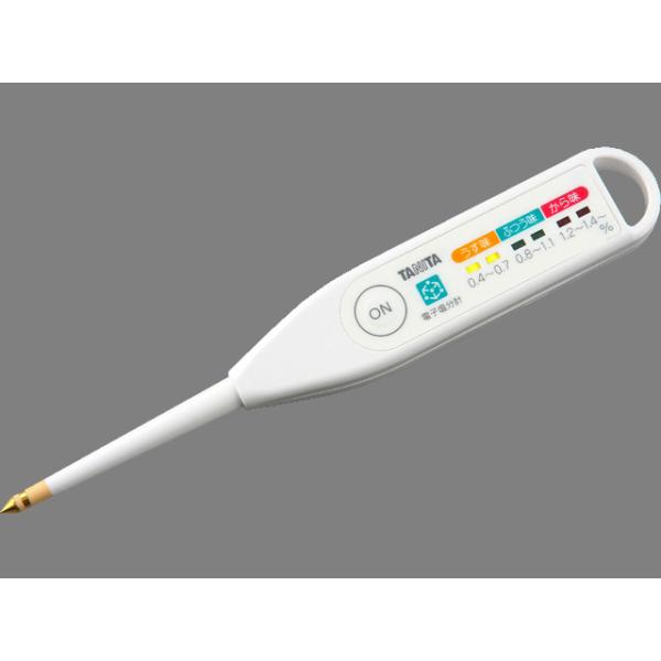 タニタ 電子塩分計（電池式） SO-303-WH 【数量限定・未開封店頭在庫】・塩分量が手軽にわかる電子塩分計