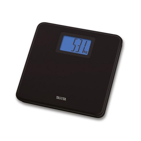 タニタ デジタルヘルスメーター（バックライト付） HD-762-BK ブラック・薄さ35ｍｍで収納に便利・収納や持ち運びに便利な軽量設計・バックライト付、見やすい大型表示