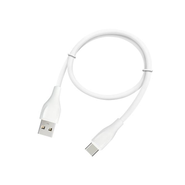 ノーザンブルー 柔らかケーブル　USB Type-A⇔Type-C NB-YUSBAC5WH ・充電＆データ通信用・最大出力3A・USB規格2.0