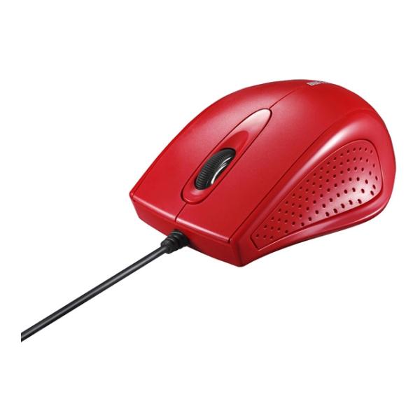 [Release date: May 30, 2017]バッファロー（Buffalo） ＩＲ光学式マウス BSMRU050RD レッド・無駄な機能を省いたシンプル、スタンダード有線マウス・手になじむデザイン・デスクトップPCでも使いやすいケ...