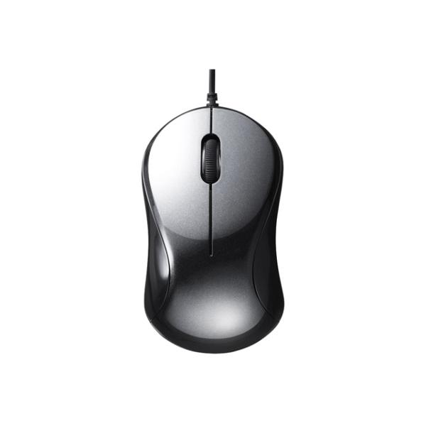 バッファロー（Buffalo） 有線　ＢｌｕｅＬＥＤ　３ボタンマウス BSMBU100BK ブラック・クリック音が気にならない静音スイッチを採用・高感度BlueLED搭載USB有線3ボタンマウス・手の小さい方や女性でも使いやすいコンパクトサイズ