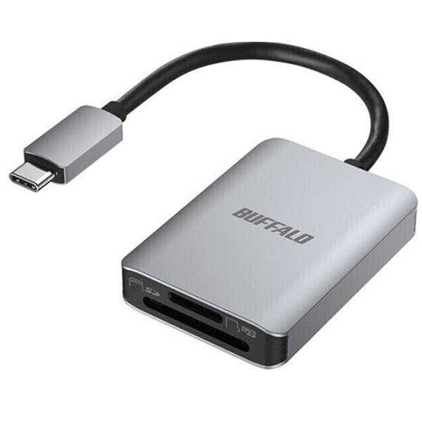 [Release date: December 5, 2024]バッファロー（Buffalo） UHS-II対応　USB3.2Gen1 Type-Cカードリーダー BSCR510U3CSV シルバー・パソコン、スマホ、タブレットに挿すだけで...