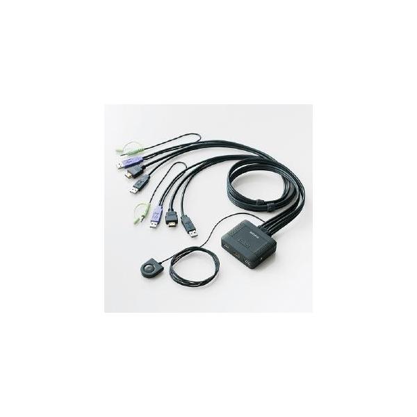 ELECOM エレコム パソコン切替器／HDMI対応 KVM-HDHDU2