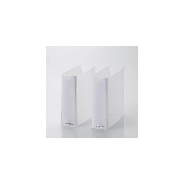 エレコム 不織布バインダー CCD-B01WCR クリア・DVD・CD不織布ケースをまとめてファイリング。・2穴付きのDVD・CD不織布ケースをファイリング・大量のDVD・CDを収納し整理できる専用ファイル(2冊入り)