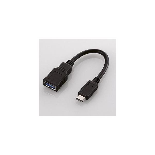 他サイト： エレコム ＵＳＢ／Ｔｙｐｅ−Ｃ変換／ケーブル USB3-AFCM01BKの商品画像