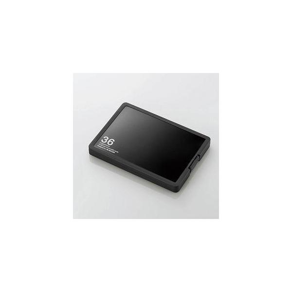 エレコム メモリケース／ＳＤ１８枚＋ＭｉｃｒｏＳＤ１８枚収納／ブラック CMC-SDCPP36BK