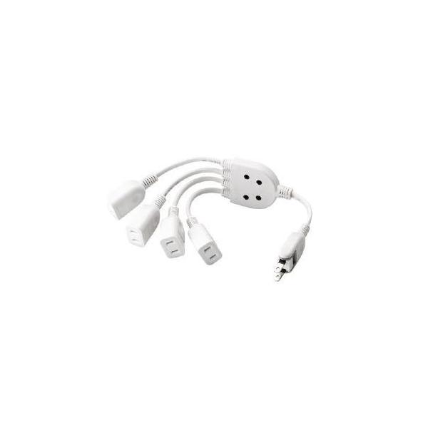他サイト： エレコム ＡＣアダプタを４個繋げるケーブル／０．２ｍ T-ADR4WHの商品画像