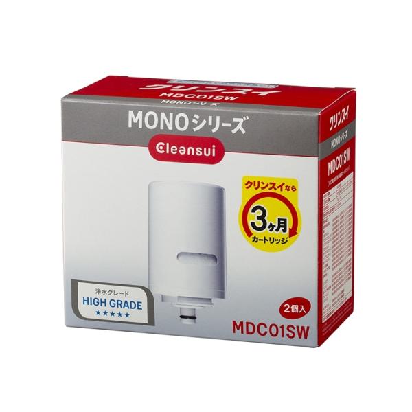 クリンスイ 浄水カートリッジ MDC01SW ・蛇口直結型MONOシリーズ交換カートリッジ（２個入り）