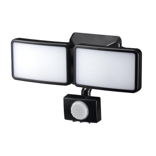 ヤザワコーポレーション 乾電池式３ＷＬＥＤセンサーライト２灯 SLR3LEB2 【数量限定・未開封店頭在庫】<b><u>※電池別売（アルカリ）単３×４本</u></b>・リモコンで遠くからの操...