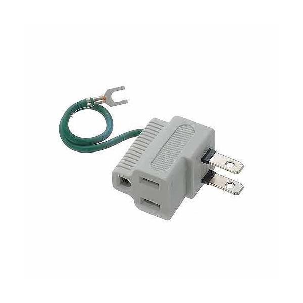 ヤザワコーポレーション ３Ｐプラグ対応Ｌ型プラグアダプター白 Y02SA04W ホワイト・邪魔なプラグの出っ張りを解消・トラッキング火災を予防する絶縁カバー付き・アースコード付き