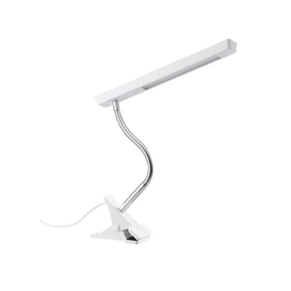 ヤザワコーポレーション LEDフレキシブルクリップライト CFLE05D15WH ホワイト 昼光色・照度約1200lux・ON/OFF中間スイッチ採用・くわえ幅：平行時約30mm