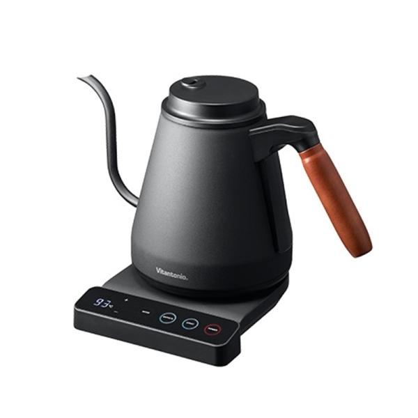 ビタントニオ 温調ドリップケトル　アクティII VEK-20-K 【数量限定・未開封店頭在庫】・持ちやすく、注ぎやすい　細口ノズルとハンドル角度の絶妙なバランス・コーヒーやお茶の味と香りの決め手となるお湯の温度を、繊細にコントロール・こだわ...