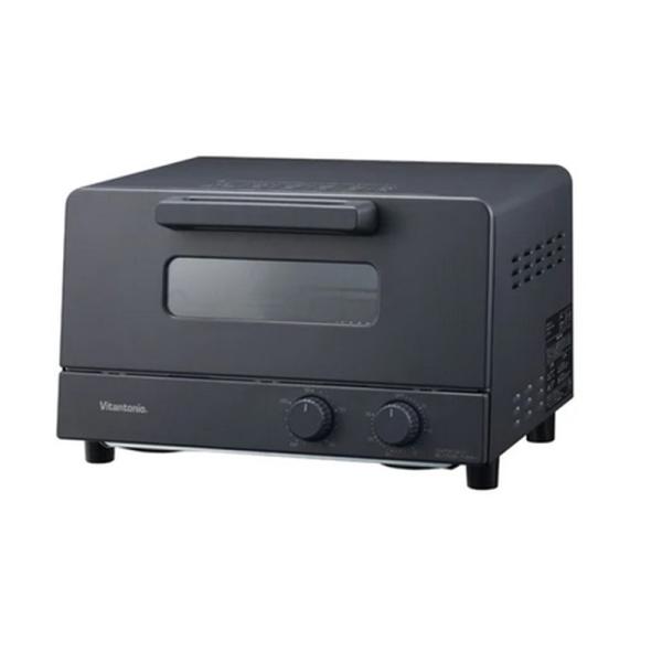 ビタントニオ オーブントースター VOT-50-K ブラック・トースト４枚を一度に焼けるサイズ・シンプルだけど幅広い設定。つかいこなせる機能。・お手入れ簡単