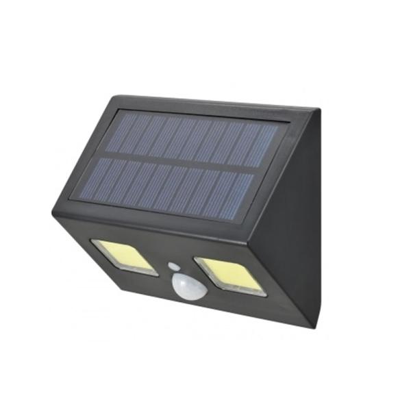 オーム COBセンサーウォールライト ソーラー式 （400ルーメン） LT-SOW40DW お取寄せ時納期目安：2026年1月中旬以降（12/26現在）・ソーラー式・人感センサー搭載・簡単取付