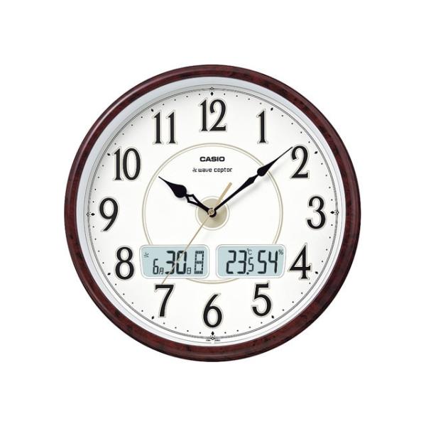 [Release date: August 20, 2011]カシオ計算機 カシオ電波掛時計 ITM-200J-5BJF 茶木目調お取寄せの場合の納期目安：3月中旬以降（2/6現在）・電波時計、アナログ・デジタルモデル・温度・湿度計測機能