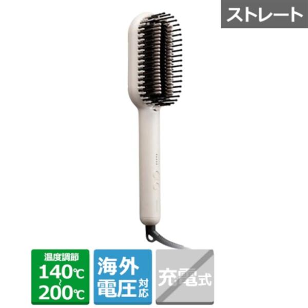 テスコム　マイナスイオン ストレートブラシアイロン 140℃〜200℃ 海外対応 交流(コード)式 ホワイト　TB560A-W