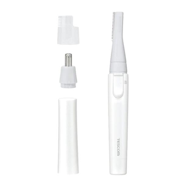 [Release date: September 1, 2023]TESCOM （テスコム） フェイスシェーバー＆ノーズケア（単４アルカリ×１別売） TK251B-W ホワイト<b><u>※電池別売（アルカリ）単４×...